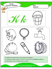 K Sesi Çalışma Sayfaları